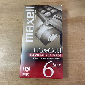 Maxell‎ HGX-Gold T-120 VHS Premium High Grade 6 Hour Recording Videocassette